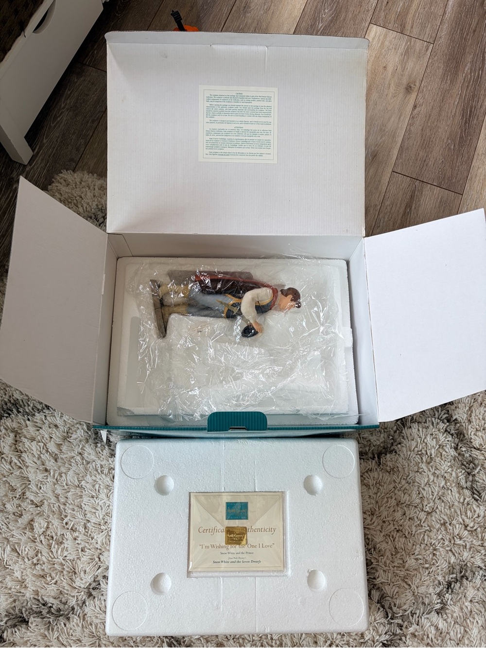 Wdcc the prince from Snow White only, I’m wishing for the one I love, box & COA!